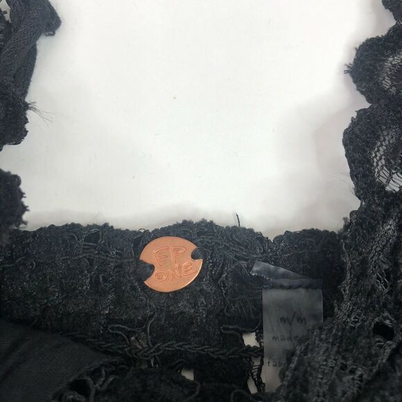 NEW Free People Black Celine Velvet Lace Bralette Small F19M05006 - Picture 4 of 7